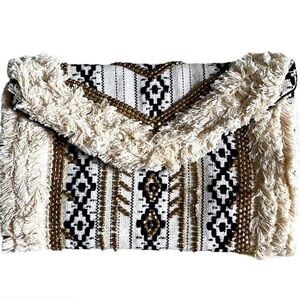 Boho fringe beaded bag